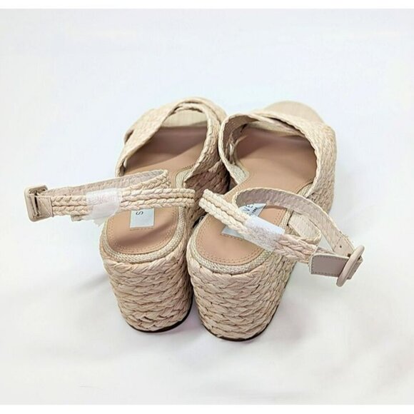 Steven New York Ramey Espadrille Platform Wedge Raffia Sandal Size 8 (MSRP $130) - Picture 6 of 9